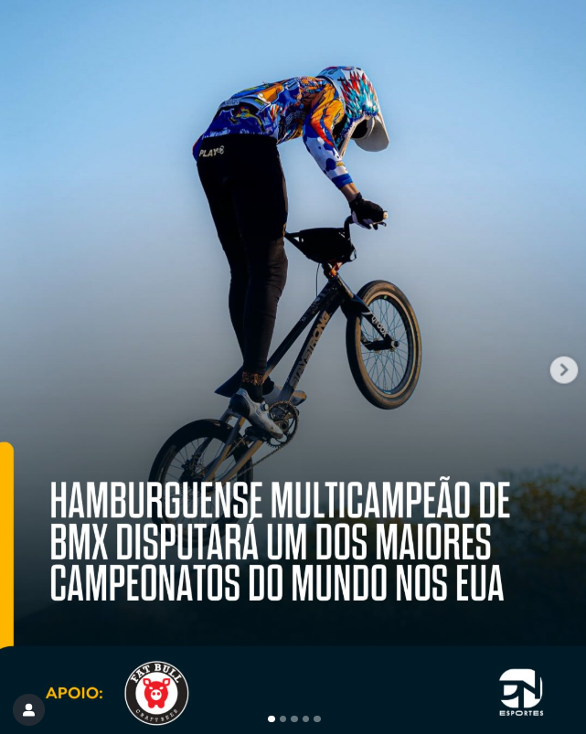 hamburguense multicampeão de bmx disputará um dos maiores campeonatos do mundo nos eua 1